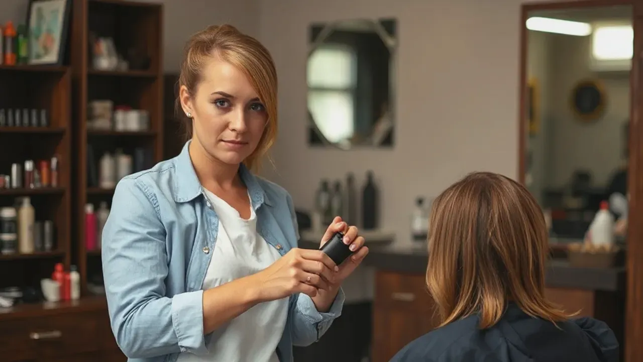 Two professionals working on Prestwich hairdressing near Manchester