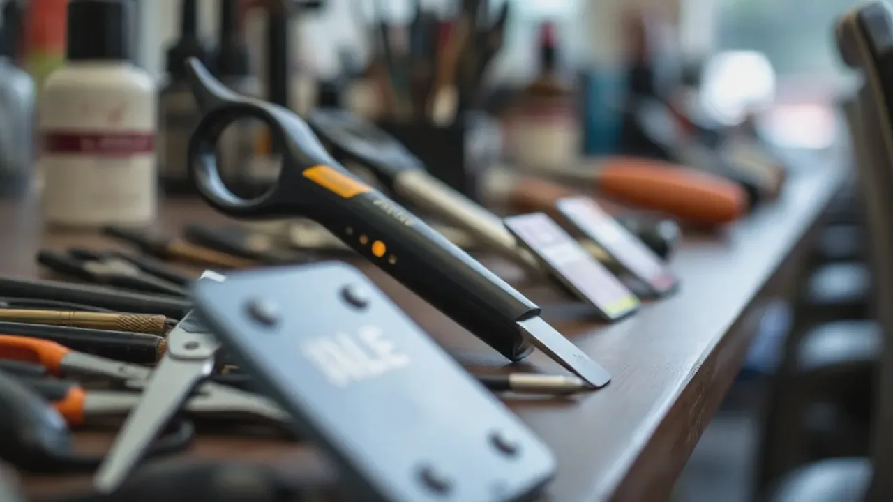 Tools and site markers used in Wilmslow hairdressing